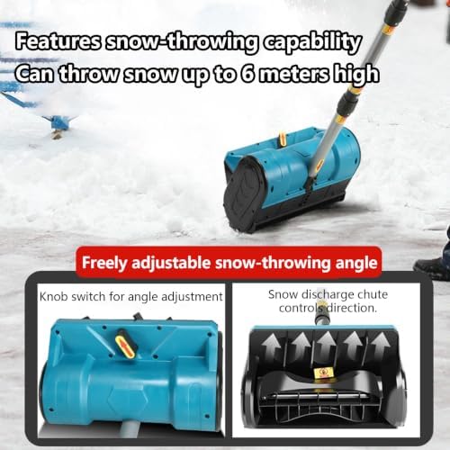 Snow Removal Machine, Tackles Wet Snow, Dry Powder and Slush with Ease, Powerful brushless Motor Handles it All, Detachable Design, Perfect for driveways and walkways 1Battery