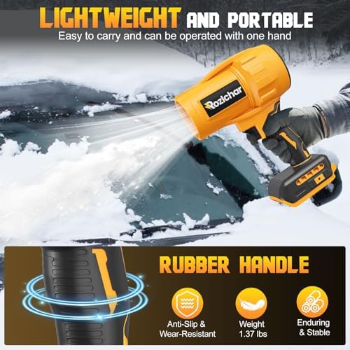 Cordless Leaf Blower Compatible for DeWALT 20V Max, Brushless Motor