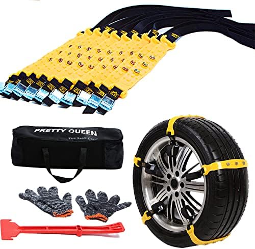 10pcs Universal Emergency Snow Chains for SUV Car ATV 185-295mm