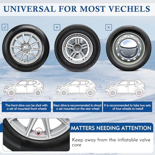 10pcs 175-285mm Anti Slip Tire Snow Chains