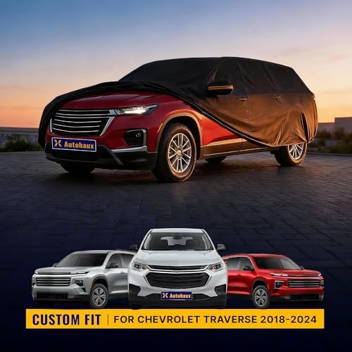 X AUTOHAUX Outdoor Full Car Cover Waterproof for Chevrolet Traverse 18-24