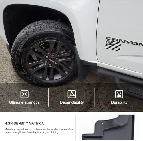 Kiwi Master Mud Flaps for 2015-2022 Chevy Colorado/GMC Canyon w/o Fender