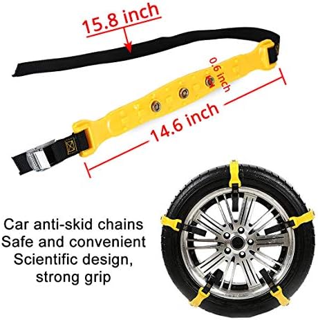 10pcs Universal Emergency Snow Chains for SUV Car ATV 185-295mm