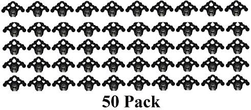 Plastic Roof Ice Guard Snow Guard Snow Stops for Standing Seam Metal Roofing - Multi-Color/Multi-Pack Listing (50, Black)