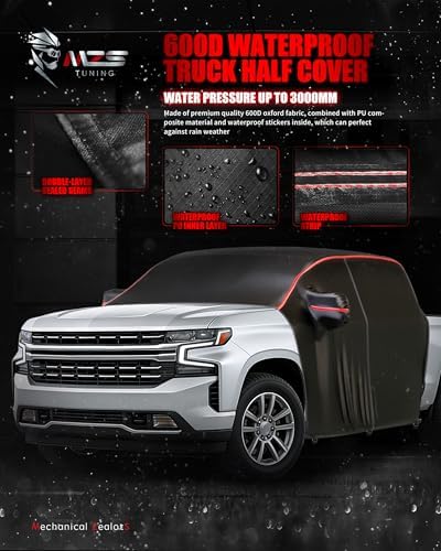 MZS 600D Cab Cover Compatible with Silverado Sierra 1500 Crew Cab 2015-2026