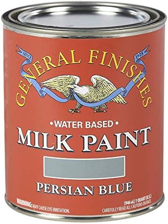 General Finishes Water Based Milk Paint, 1 Quart, Persian Blue