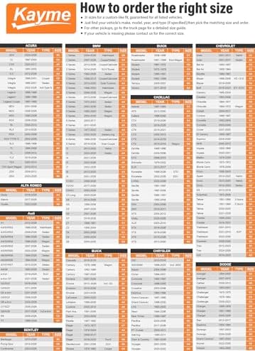 Kayme SUV Car Cover Waterproof All Weather - See Size Chart - Size S4