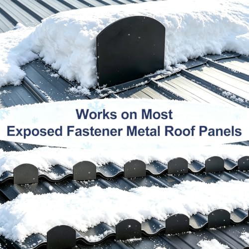50 Pack Snow Guards for Metal Roof,Classic Style Snow Stop Brackets