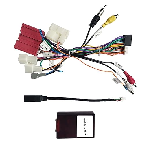 16pin Car Stereo Radio Power Retrofit Harness Wiring Cable Adapter fit for Mazda 6 Atenza CX-5 2012-2016 Support Factory Bose Amplifier Steering Wheel Control