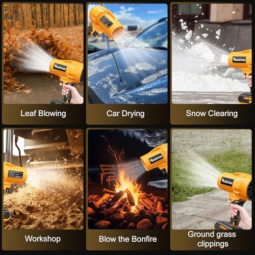 Cordless Leaf Blower Compatible for DeWALT 20V Max, Brushless Motor