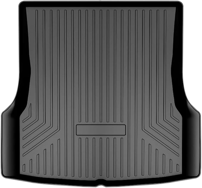 Mixsuper Custom Fit Rear Cargo Liner for Tesla Model S 2012-2020 All Weather Trunk Liner Cargo Mat Black (Not Fit 2021 Tesla Model S Plaid/Long Range)