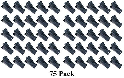 JSP Manufacturing Dark Grey Plastic Mini Roof Snow and Ice Guard - Multi-Quantity Pack | Prevent Sliding Snow Stop Buildup (75)