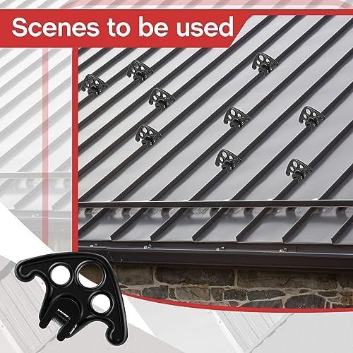 Cinnvoice 80 Pcs Snow Guards for Metal Roofs, Plastic Standing Seam