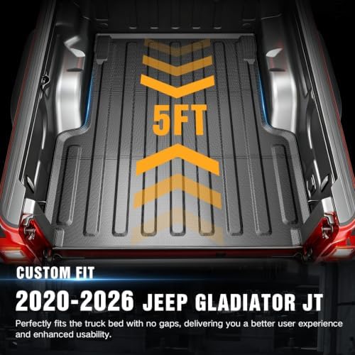 YZONA Bed Mat for 2020-2026 Jeep Gladiator JT, 5FT(60.3 in)