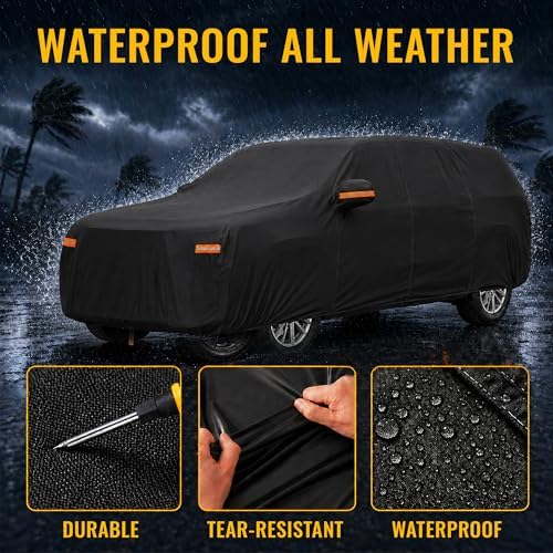 X AUTOHAUX Outdoor Full Car Cover Waterproof for Cadillac Escalade 2015-24