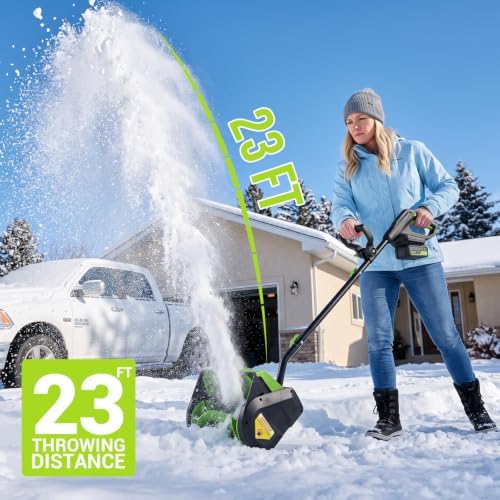 20V Cordless Electric Snow Shovel, 13-Inch
