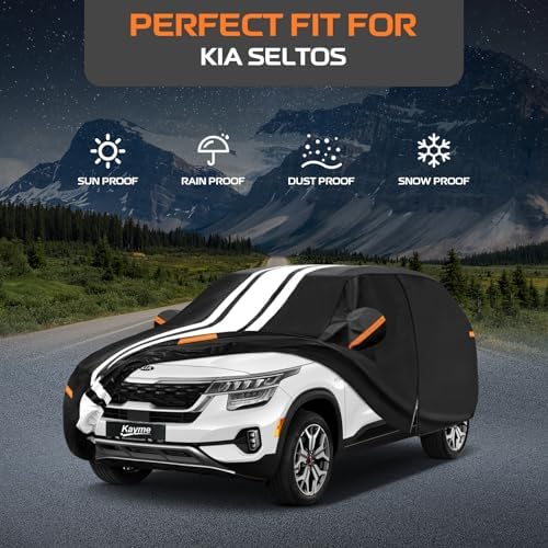 Kayme Heavy Duty Car Cover Custom Fit for Kia Seltos (2019-2026)