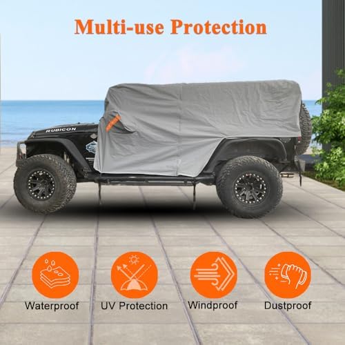 Waterproof Cab Cover for Jeep Wrangler JK JL 4 Door