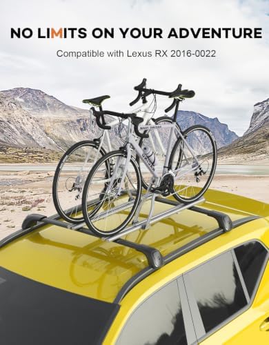 Roof Rack Cross Bars for Lexus RX 2016-2022 RX350 RX350L RX450h RX450hL