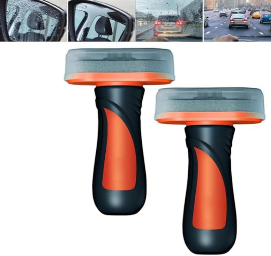 Glass Cleaning Board, Glass Coating for Windshield, Windshield Hydrophobic, 2-in-1 Glass Cleaner Plus Rain Repellent,Suitable for All Types of Glass Surfaces,Improves Clarity (2pcs)