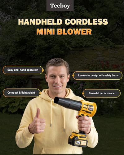 Handheld Cordless Leaf Blower Compatible with Dewalt 20V MAX Battery