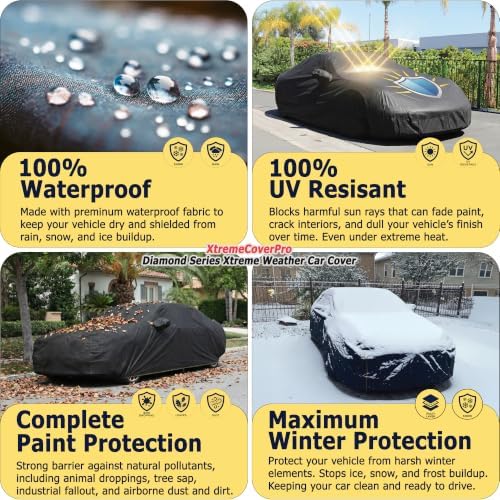 Car Cover fit 2015 2016 2017 2018 GMC Sierra 2500HD 3500HD Crew Cab 8ft Bed Dually Diam Series BLK