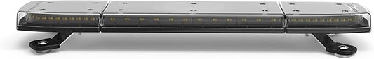 ECCO LED Light Bar 24 Inch Single Row Flood Beam Amber White Magnet Mount 84W LED Off Road Lights for Trucks Commercial Vehicles, 5 Year Warranty