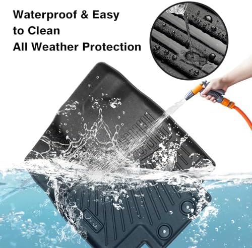Powerty Floor Mats for 2022-2025 2026 Nissan Pathfinder 7 Seats All Weather 3D TPE Anti-Slip Car Liners for 1st & 2nd & 3rd Row Accessories
