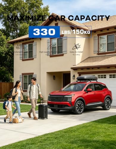 All-Aluminum 330lbs Roof Rack Cross Bars for Nissan Kicks 2025 2026