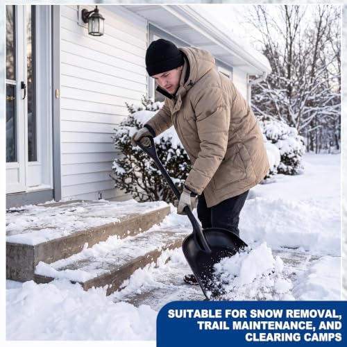 Frienda 6 Pcs Plastic Snow Shovel Large Scoop Shovel, Multicolor