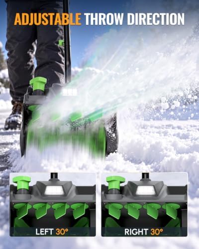 WORKPROX Cordless Snow Shovel, 13-Inch, 20V Battery Included