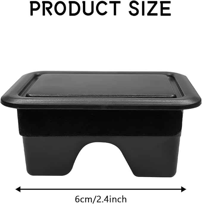 SQWS Bed Rail Stake Pocket Covers 2PCS Dustproof Black Truck Bed Rail Caps Compatible with Dodge Ram 1500 2500 3500 (2019-2025) Truck Beds Accessories Rear Trucks Beds Hole Plugs