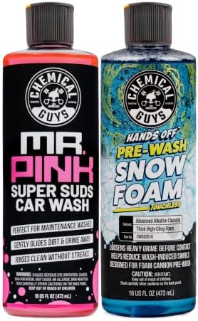 Chemical Guys, Hands Off Touchless Pre-Wash & Mr. Pink Car Wash Soap Kit