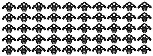 Plastic Roof Ice Guard Snow Guard Snow Stops for Standing Seam Metal Roofing - Multi-Color/Multi-Pack Listing (50, Black)