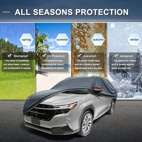 X AUTOHAUX 210D-PU Car Cover for Subaru Forester