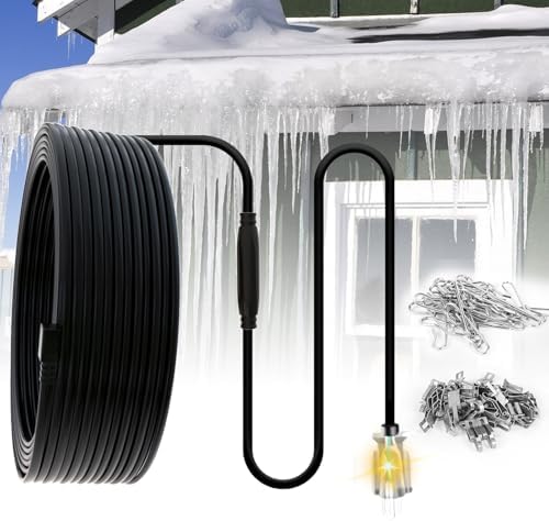 TDRD 240FT Roof & Gutter De-Icing Cable, 5W/ft