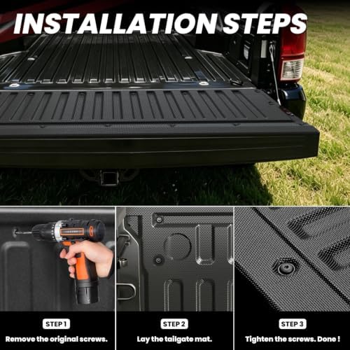 LASFIT Tailgate Mat for Toyota Tacoma 2005-2015 (Not Fit Drop-in Liners)