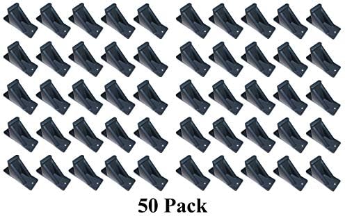 JSP Manufacturing Dark Grey Plastic Mini Roof Snow and Ice Guard - Multi-Quantity Pack | Prevent Sliding Snow Stop Buildup (50)