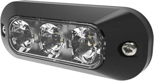 ECCO LED Stop-Tail-Turn-Reverse Warning Light LEDs Amber White 12V 24V Surface Mount Waterproof Warning Light Construction Caution Lights for Truck Off Road car Commercial Vehicles, 5 Year Warranty