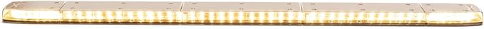ECCO LED Light Bar 48 Inch Single Row Flood Beam Amber White 99W LED Off Road Lights for Trucks Commercial Vehicles, 5 Year Warranty