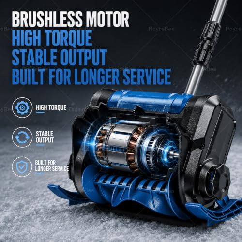 Battery Powered Snow Shovel, Brushless Motor, 30cm Clearing Width