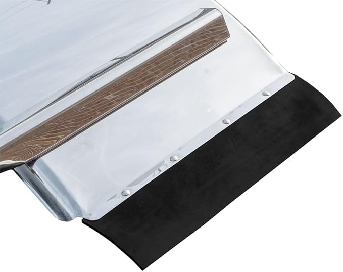 Mytee Products 24" x 24" Heavy-Duty Stainless Steel Quarter Fenders with Triangle Support Bracket, Polished Finish, Set of 2 for 18-Wheelers, Semi-Trailers & Class 8 Trucks