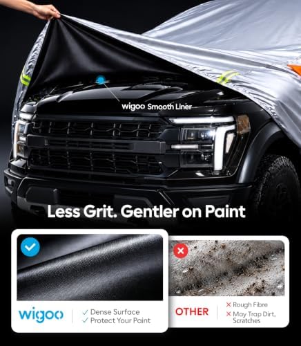 Wigoo Ford F150 F250 F350 Truck Cover 2009-2026, Waterproof All Weather