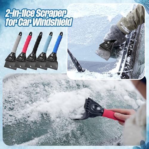 Uiifan 18 Pack Ice Scrapers for Car Windshield Ice Scraper