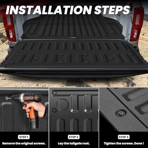 LASFIT Tailgate Mat for Ford Ranger 2023 2022 2021 2020 2019 Tailgate Cover
