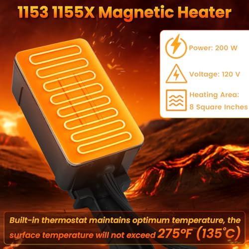 1155 1155X Magnetic Engine Block Heater, 120V 200W Oil Pan Heater