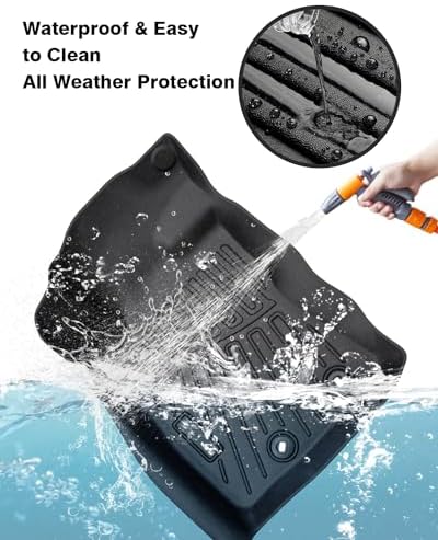 Powerty Floor Mats for 2024 2025 2026 Subaru Crosstrek & Impreza All Weather 3D TPE Anti-Slip Car Liners for 1st & 2nd Row Accessories