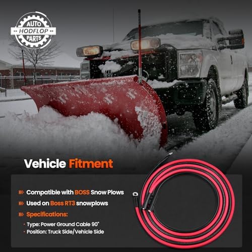 HYD01684 Snow Plow Power Ground Cable Truck Side Replace# 1304740