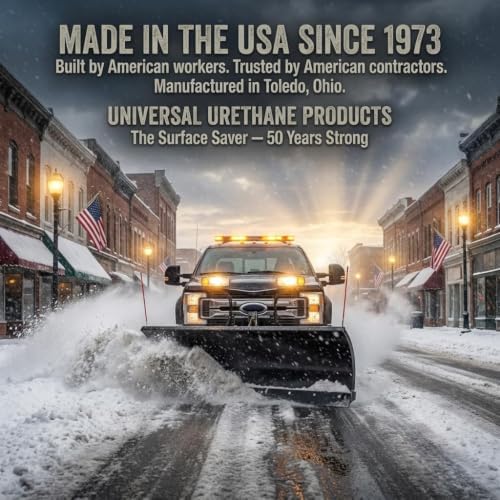 Surface Saver Polyurethane Snow Plow Cutting Edge – Outlasts Rubber 5X – No Surface Damage – Made in USA – Fits Truck ATV UTV Tractor – Holes Not Included – 36" (1"X4")