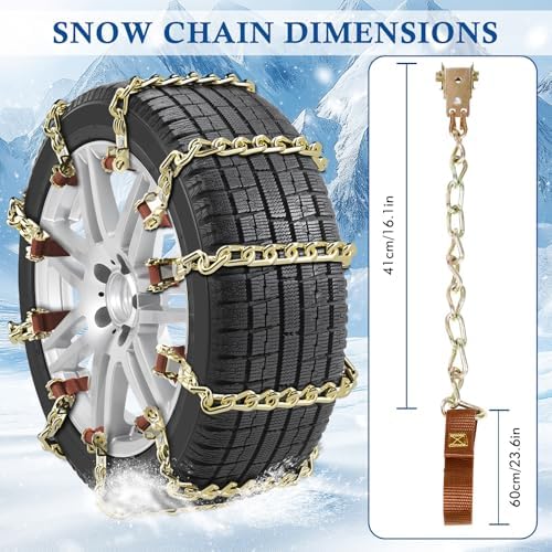 10pcs 175-285mm Anti Slip Tire Snow Chains